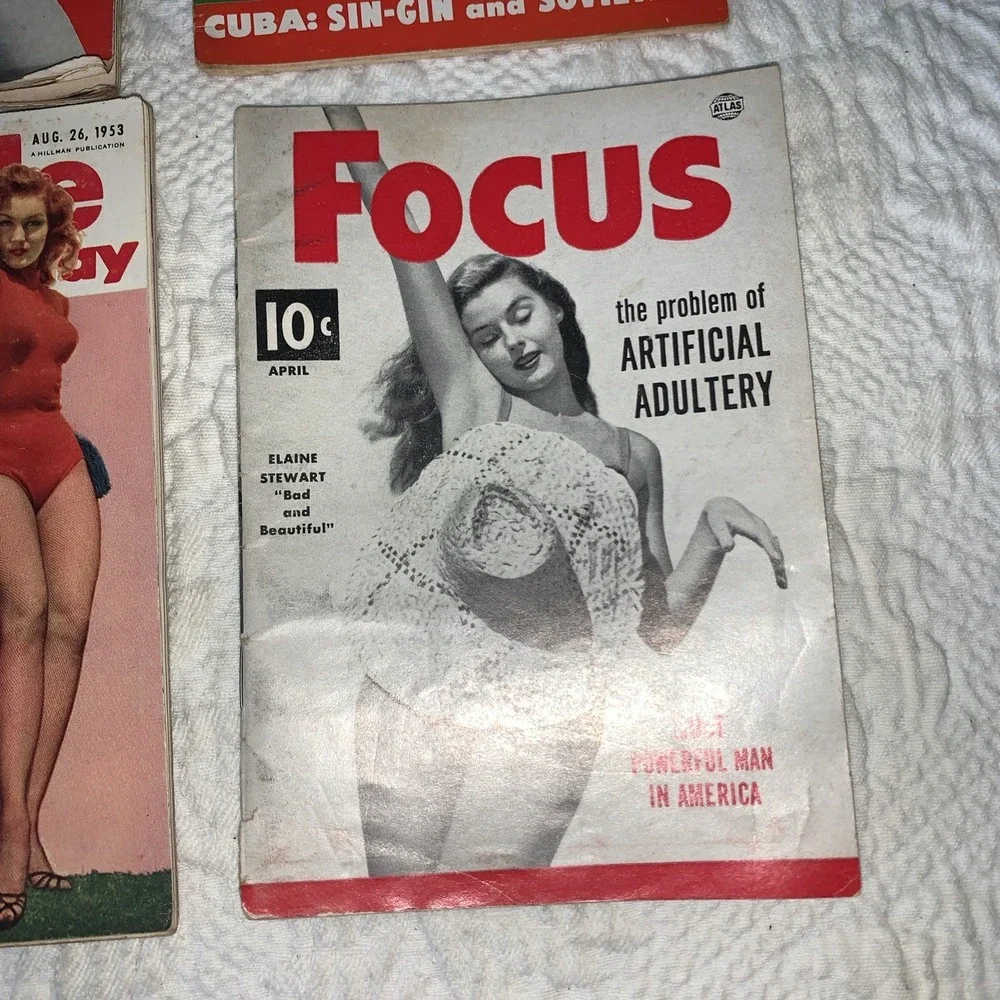 Quick Date Focus People Today Magazines‎ Lot 8 Issues 1951-1953 Mini Magazines